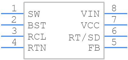 LM5008MMX - Texas Instruments - PCB symbol