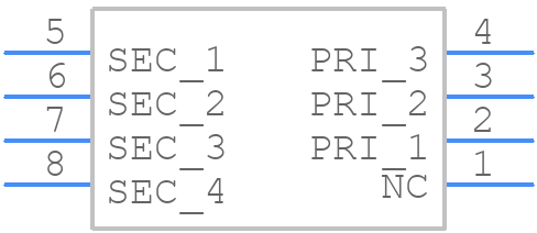 TY-250P - Triad Magnetics - PCB symbol