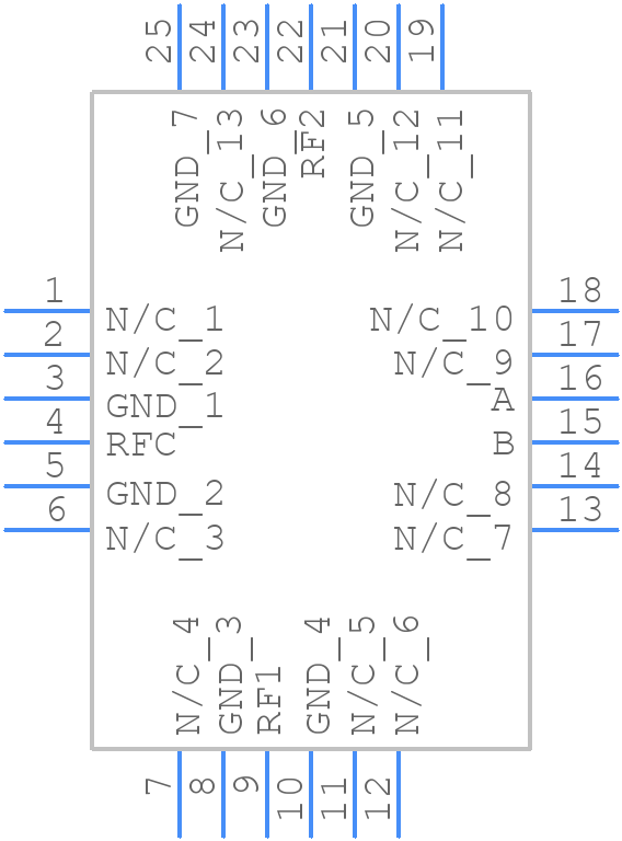 HMC232ALP4E - Analog Devices - PCB symbol