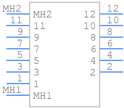 43160-0106 - Molex - PCB symbol