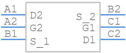 CSD75208W1015T - Texas Instruments - PCB symbol