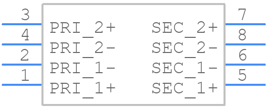 FP12-3800 - Triad Magnetics - PCB symbol