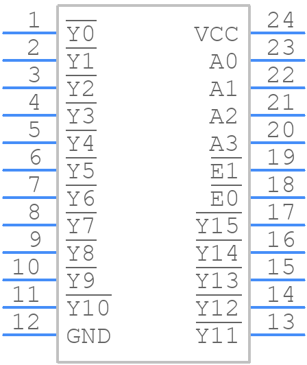 74HC154DB,118 - Nexperia - PCB symbol