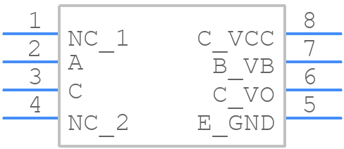 6N135-X007 - Vishay - PCB symbol