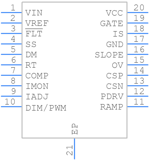 TPS92692QPWPRQ1 - Texas Instruments - PCB symbol