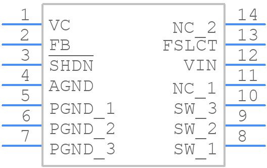 LM2700QMT-ADJ/NOPB - Texas Instruments - PCB symbol