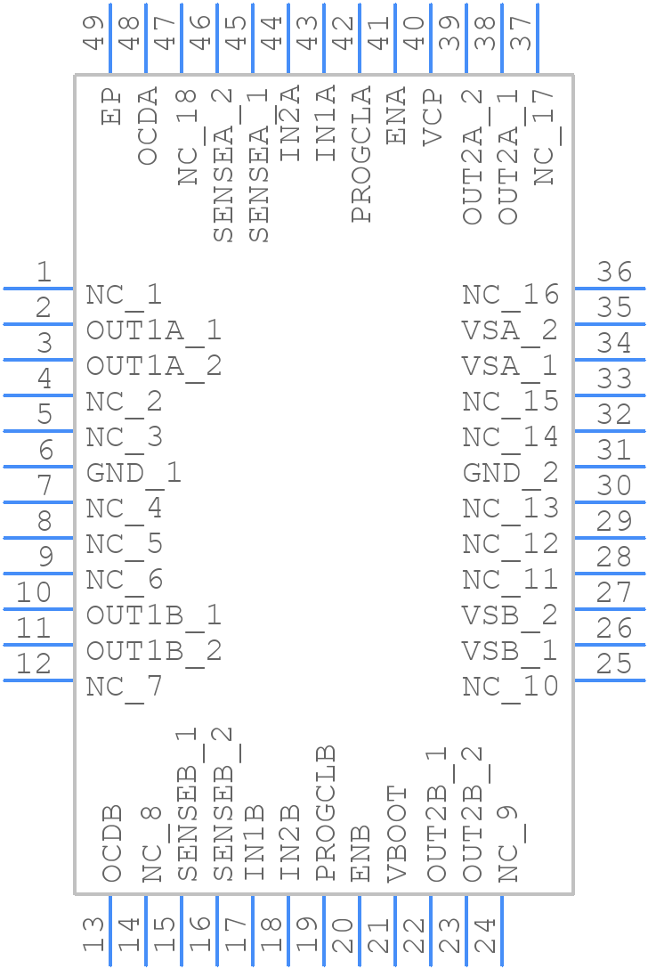 L6206QTR - STMicroelectronics - PCB symbol