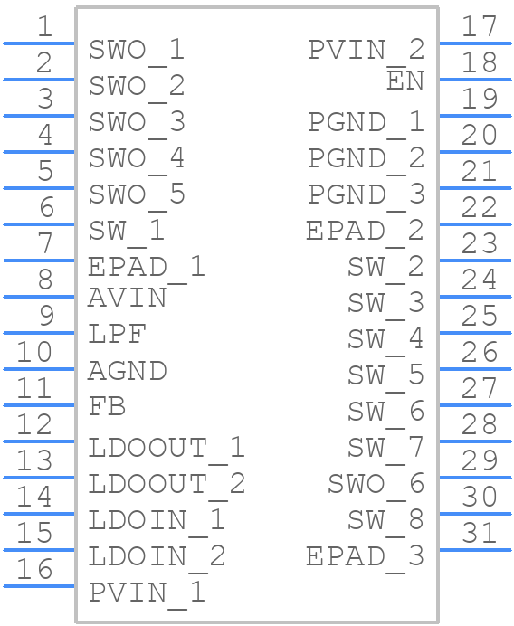 MIC38150HYHL-TR - Microchip - PCB symbol