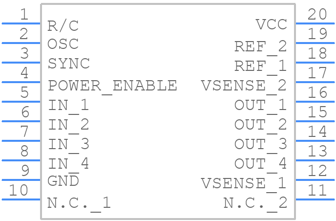 L6506D013TR - STMicroelectronics - PCB symbol