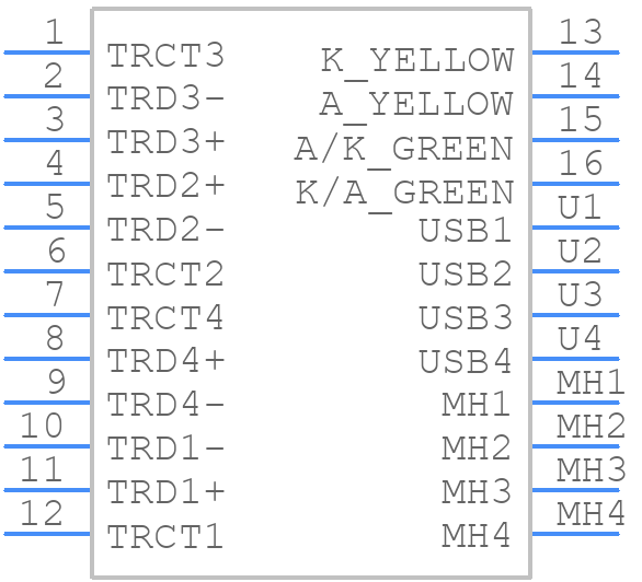 0821-1X1T-32-F - BelFuse - PCB symbol