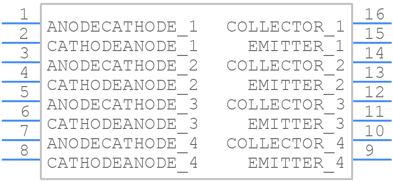 LTV-844S - Lite-On - PCB symbol