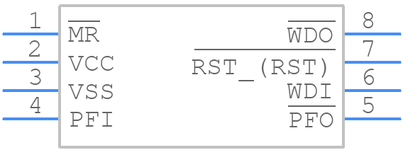 STM706TM6F - STMicroelectronics - PCB symbol