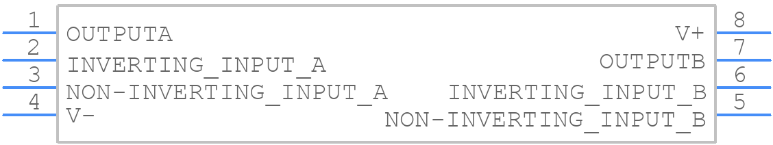 LMC6082AIMX/NOPB - Texas Instruments - PCB symbol