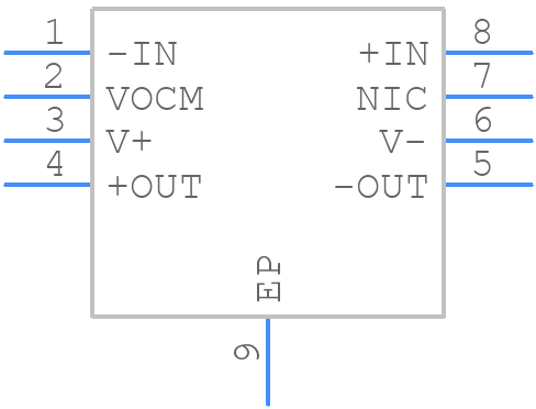 AD8139ACPZ-REEL - Analog Devices - PCB symbol