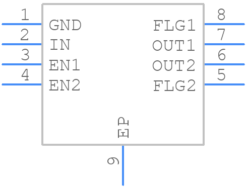 AP2152AMPG-13 - Diodes Incorporated - PCB symbol