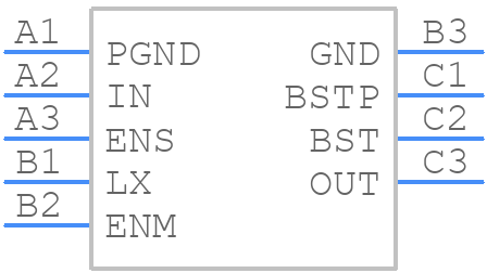 MAX77231EZL+ - Analog Devices - PCB symbol