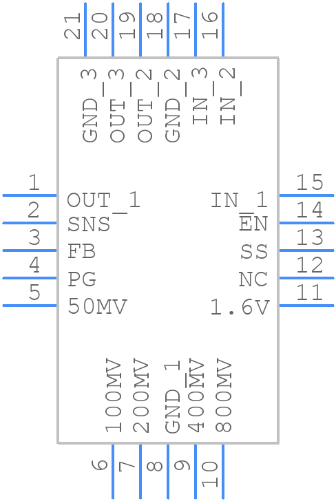 TPS7A7300RGWR - Texas Instruments - PCB symbol