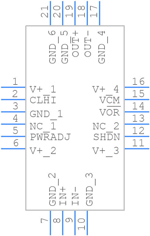 LTC6417CUDC#PBF - Analog Devices - PCB symbol