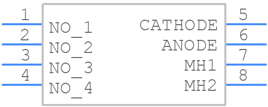 FSMIJ63BW04 - TE Connectivity - PCB symbol