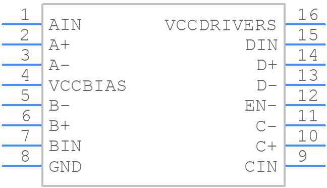 AEIC-7272-S16 - Avago Technologies - PCB symbol