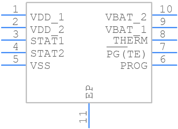MCP73834-FCI/MF - Microchip - PCB symbol