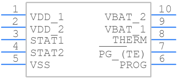 MCP73834-NVI/UN - Microchip - PCB symbol