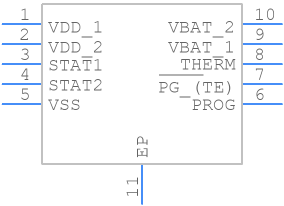 MCP73834T-FCI/MF - Microchip - PCB symbol
