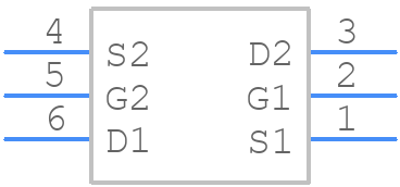 PMDXB550UNEZ - Nexperia - PCB symbol