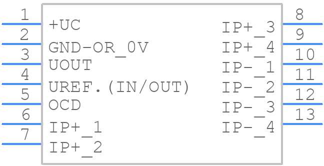 HO 120-NP-0100 - LEM - PCB symbol