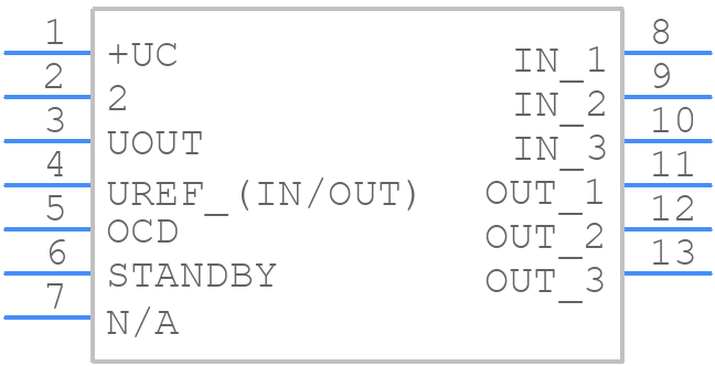 HO 15-NP/SP33-1000 - LEM - PCB symbol