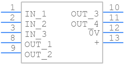 CAS 50-NP - LEM - PCB symbol