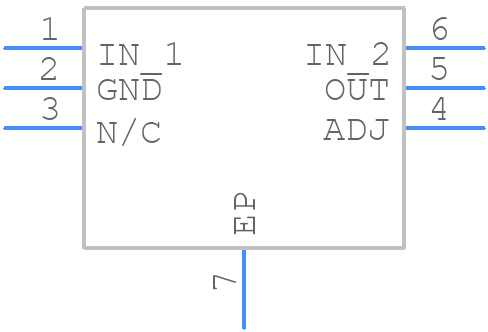 LP38691QSD-ADJ/NOPB - Texas Instruments - PCB symbol