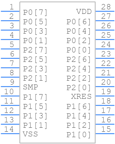 CY8C24423A-24SXIT - Infineon - PCB symbol