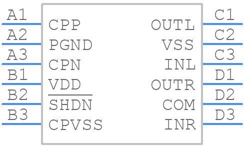 LM48861TM/NOPB - Texas Instruments - PCB symbol