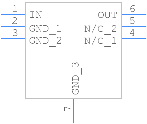 NCP716MTG50TBG - onsemi - PCB symbol