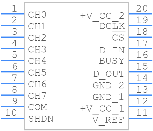 ADS8344EB/2K5 - Texas Instruments - PCB symbol