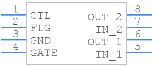 MIC2505-1YM - Microchip - PCB symbol