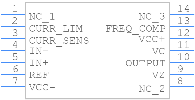 UA723CNE4 - Texas Instruments - PCB symbol