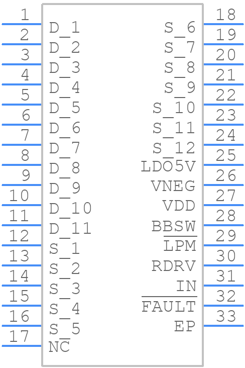 XLMG3410RWHT - Texas Instruments - PCB symbol