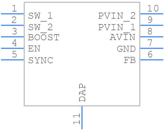LM27341SD/NOPB - Texas Instruments - PCB symbol