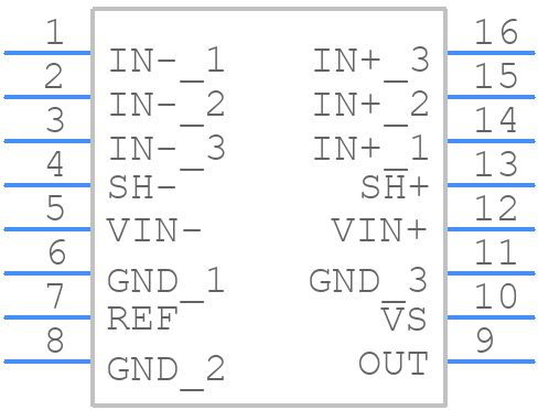 INA250A2QPWRQ1 - Texas Instruments - PCB symbol
