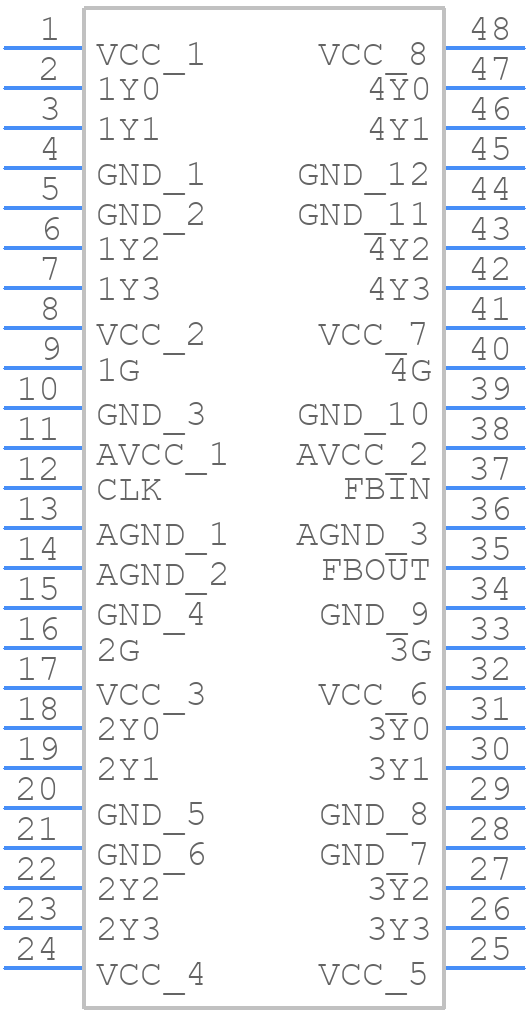 CDC2516DGGR - Texas Instruments - PCB symbol