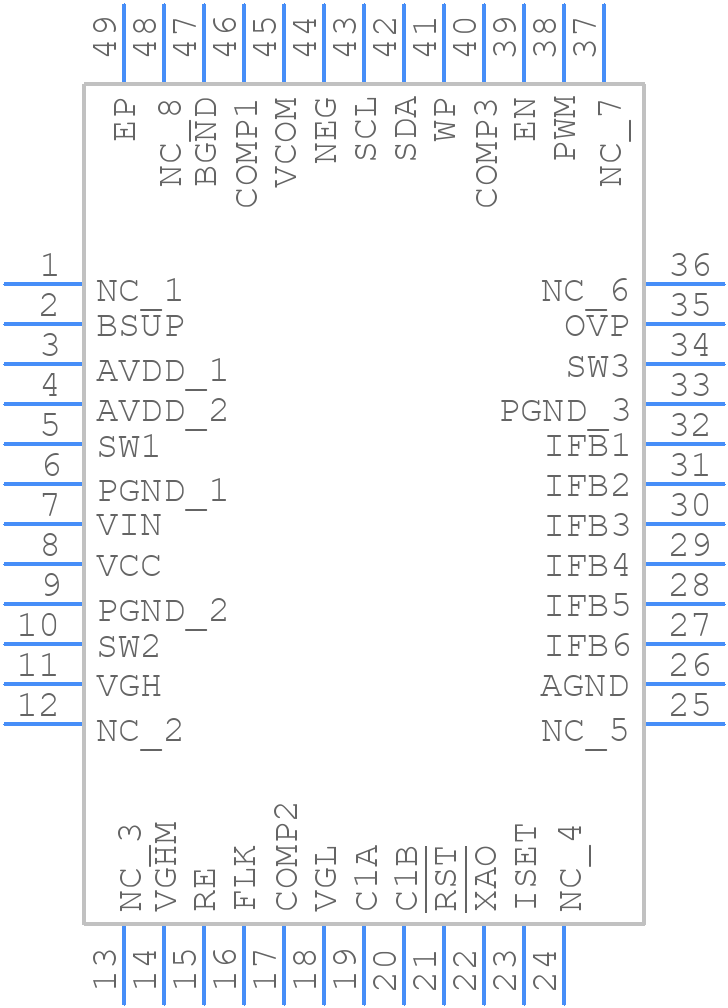TPS65154RSLR - Texas Instruments - PCB symbol