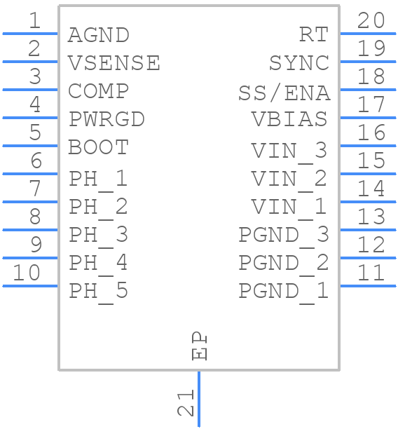 TPS54110QPWPRQ1 - Texas Instruments - PCB symbol