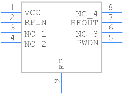 TRF37B75IDSGR - Texas Instruments - PCB symbol