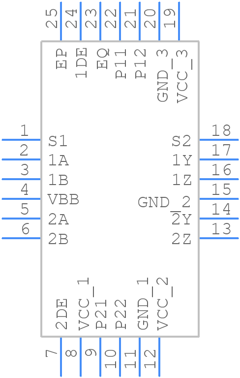 SN65LVCP402RGET - Texas Instruments - PCB symbol