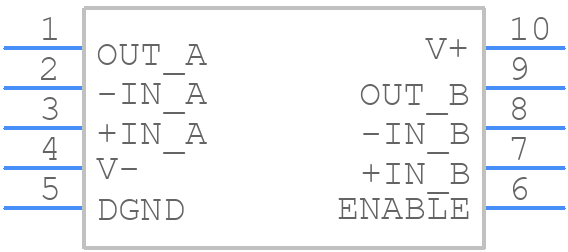 OPA2726AIDGST - Texas Instruments - PCB symbol