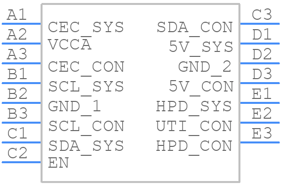 TPD5S116YFFR - Texas Instruments - PCB symbol