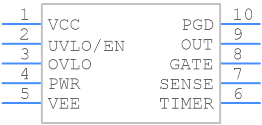 LM5067MM-1/NOPB - Texas Instruments - PCB symbol