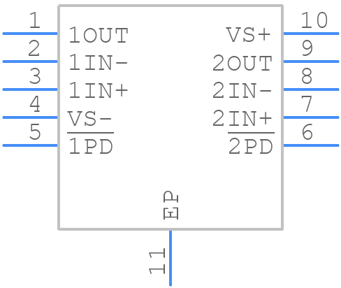 THS4226DGQ - Texas Instruments - PCB symbol